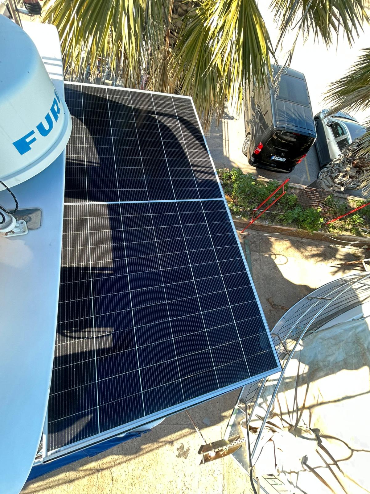 Tekne güneş paneli projesi 4